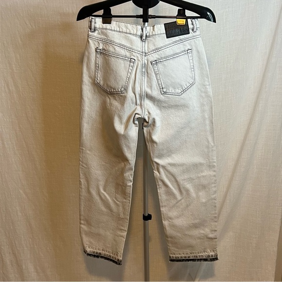 THE KOOPLES Women's Black Bleached Jeans Size 38 US 27-28 NWT's - Picture 5 of 10